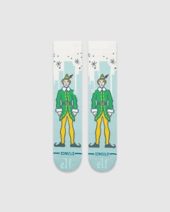 Stance Big City Elf Crew Socks Ice Blue