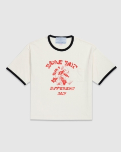 Jungles Same Shit Ringer T-Shirt Birch