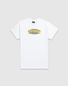 Thrasher Checkered Oval T-Shirt White