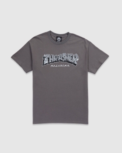 Thrasher Disco By Spanky T-Shirt Charcoal
