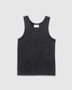 Pearls Stamp Tank Faded Black