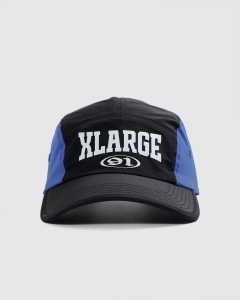Xlarge Football Camp Cap Strapback Black/Blue