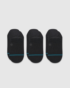 Stance Icon No Show 3 Pack Socks Black
