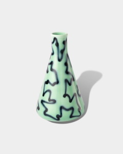Frizbee Ceramics Erlenmeyer Jug Green Pizza