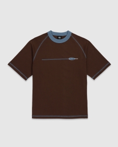 Fast Times Eclipse Raglan T-Shirt Espresso/Carolina