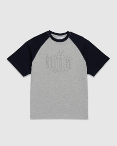 Butter Goods Harvest Raglan T-Shirt Navy/Heather