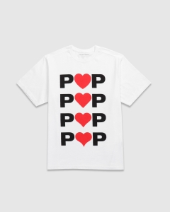 Pop Trading Hearts T-Shirt White