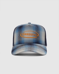 Pleasures Now Happier Plaid Trucker Blue