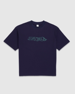 Ichpig Distort T-Shirt Navy/Teal
