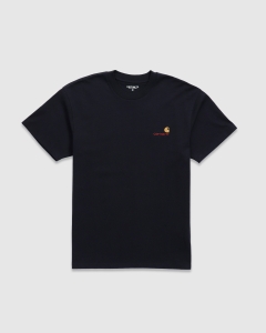 Carhartt WIP American Script T-Shirt Deep Night