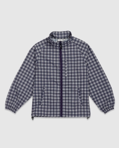 Gramicci Checkered Shell Jacket Navy Check
