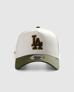 New Era 940AF Los Angeles Dogers Metallic Snapback Chrome White/Dark Green