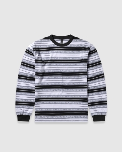 No Problemo Jacquard Stripe LS T-Shirt Black