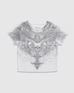 Affliction Womens Elusive Afterlife T-Shirt White