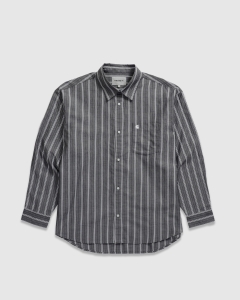 Carhartt WIP Beale LS Striped Shirt Black/White