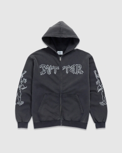 Butter Goods x Daniel Johnston Thirteen Zip Hood Washed Navy