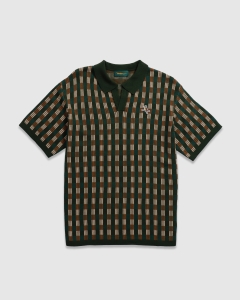 Walker Gold Label Flint Jacquard SS Polo Cypress