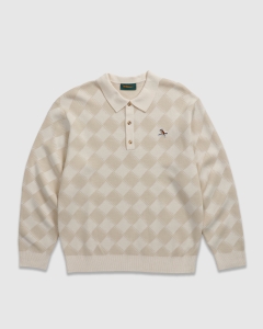 Walker Gold Label Turncheck LS Polo Ivory