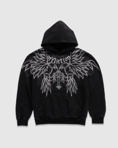 Affliction Seismic Empire PO Hood Black Lava Wash
