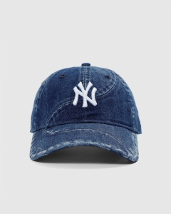New Era 920 New York Yankees Denim Curve Strapback Blue