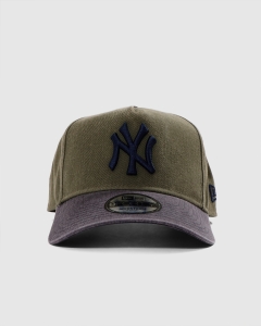 New Era 940AF New York Yankees Washed New Olive Snapback Olive/Navy