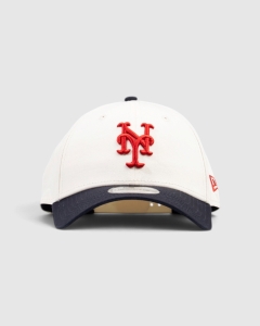 New Era 940SNAP New York Mets Red Navy Chrome Snapback Chrome White