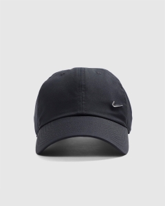 Nike Dri Fit Club Unstructured Metal Swoosh Strapback Black/Metallic Silver