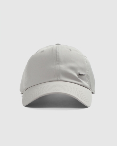 Nike Dri Fit Club Unstructured Metal Swoosh Strapback College Grey Metallic Silver