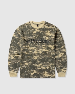 No Problemo Forest Waffle LS T-Shirt Sand