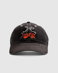 Passport Cherries Leagues Trucker Washed Black