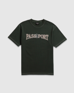 Passport Official Contrast T-Shirt Washed Forest Green