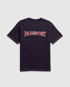 Passport Official Contrast T-Shirt Washed Navy