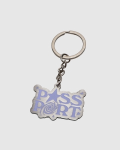 Passport Stargazer Keychain Antique Silver