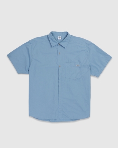 Polar Mitchell Poplin SS Shirt Dove Blue