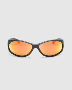 Ritual Vision Demon Speed Sunglasses Matte Black/Reflective Orange