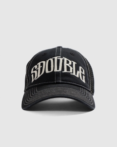 S Double Arch Mid Block Trucker Black