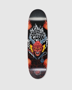 Santa Cruz x Stranger Things Hellfire Club Flames Deck
