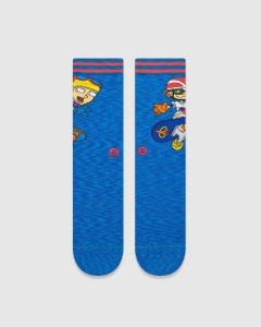 Stance Reggie and Otto Crew Socks Royal