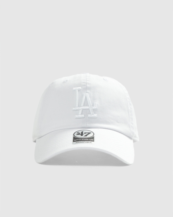 47 Brand Los Angeles Dodgers Base Runner Clean Up Strapback White/White