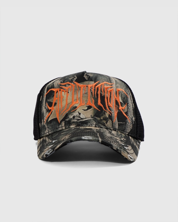 Affliction Skull Tree Snapback Camo