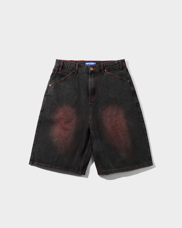 Butter Goods Encounter Denim Shorts Tinted Washed Black