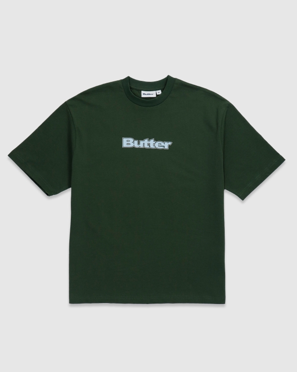 Butter Goods Outline Logo T-Shirt Forest
