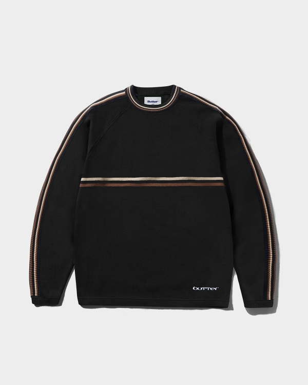 Butter Goods Station Knit Sweater Black