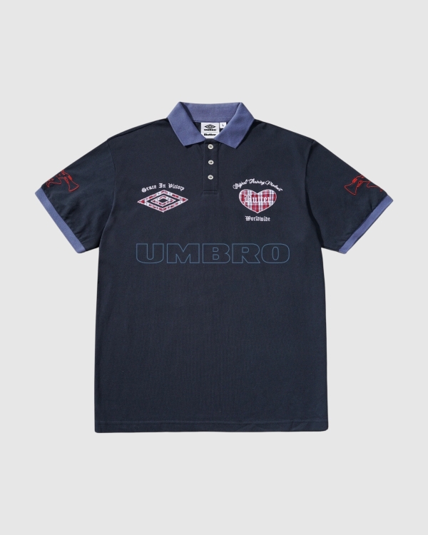 Butter Goods x Umbro Victory SS Polo Navy/Slate