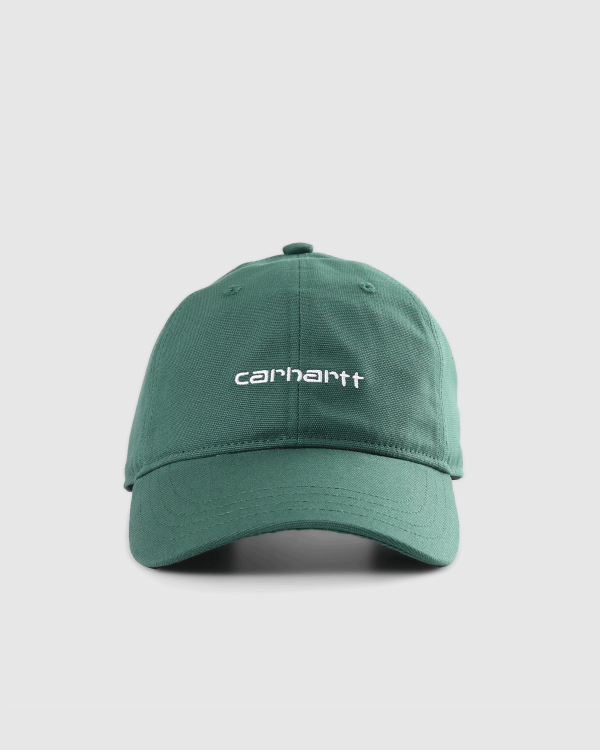 Carhartt WIP Canvas Script Strapback Treehouse/White