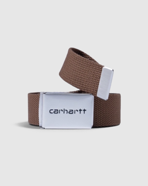 Carhartt WIP Clip Chrome Belt WIP H Brown