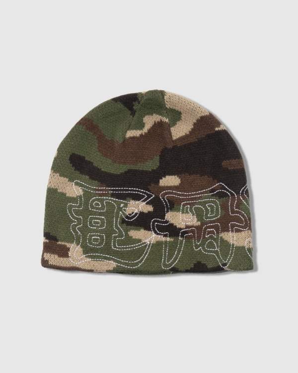 Cash Only Cash Skully Beanie Camo
