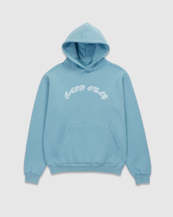 Cash Only Ripstop Logo Applique PO Hood Sky