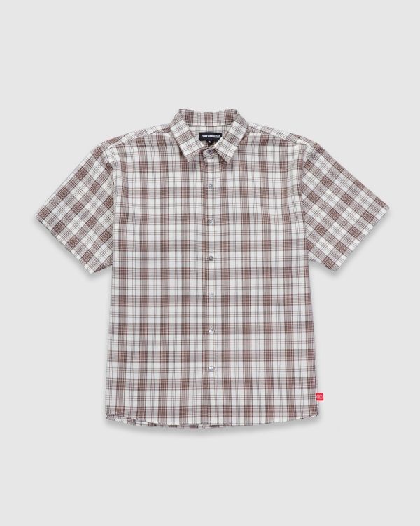 Curb Crawlers Fulton Plaid SS Shirt Tan