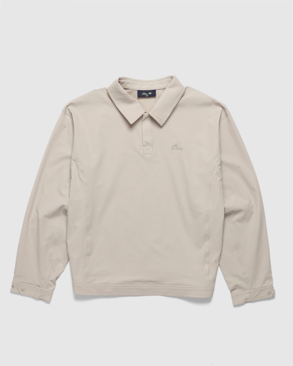 Dime Tech LS Rugby Polo Beige